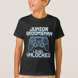 T-shirt Niveau de garçon d'honneur junior débloqué Groupe
