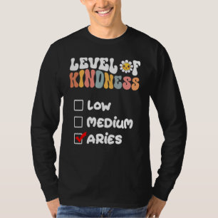 T-shirt Niveau de gentillesse adorable signe du zodiaque B
