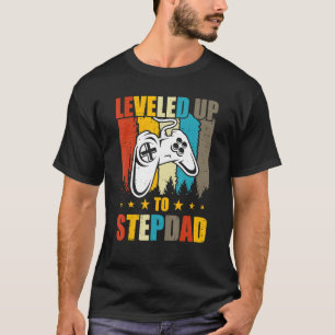 T-shirt Niveau De Jeu Vidéo Jusqu'À Stepdad 2023 Nouveau P