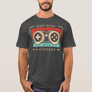 T-shirt Niveau de jeu vidéo Mens Papa