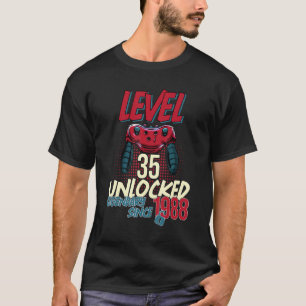 T-shirt Niveau de joueur 35 débloqué Légendaire Depuis 198
