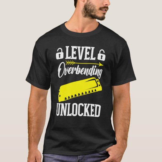 T-shirt Niveau de joueur d'harmonica débloqué (Devant)