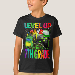T-shirt Niveau de la 7e année jusqu'à l'école déverrouillé