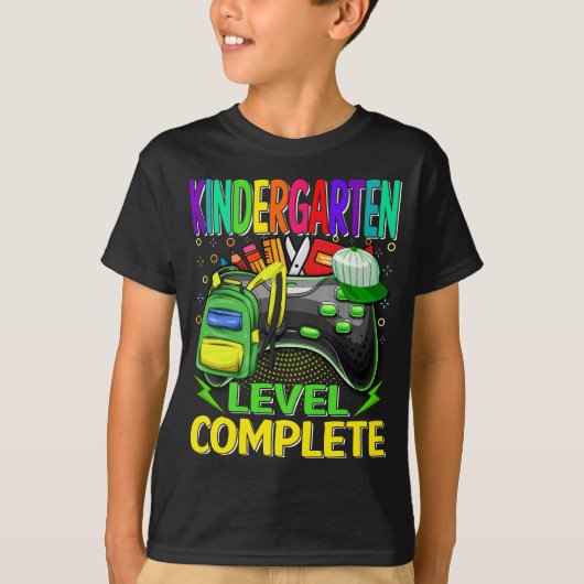 T-shirt Niveau de maternelle Jeu vidéo complet (Devant)