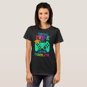 T-shirt Niveau de pré-certification virtuel Jeu vidéo comp (Devant entier)