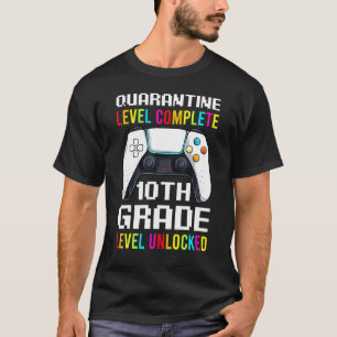 T-shirt Niveau De Quarantaine Terminé Dixième Grade Retour