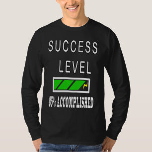 T-shirt Niveau de réussite de la barre de chargement Motiv