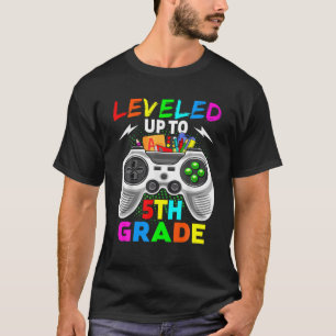 T-shirt Niveau Jusqu'À 5E Année Jeu Vidéo Anniversaire Top