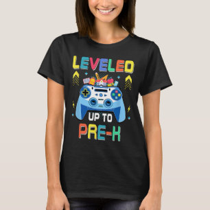 T-shirt Niveau Jusqu'Au Jeu Pré-k Ck À L'École Premier Jou