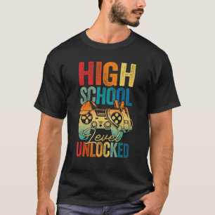 T-shirt Niveau Lycée Débloqué Jeu De Rentree Scolaire