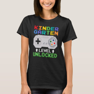 T-shirt Niveau maternelle Niveau Déverrouillé Jeu vidéo Jo