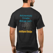 T-shirt Niveau moléculaire complexe = Conception intellige (Dos)