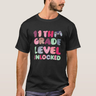 T-shirt Niveau onzième année débloqué jeu vidéo retour à l