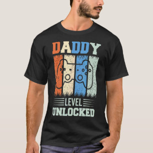 T-shirt Niveau Papa Faire-part Grossesse Déverrouillé Bien