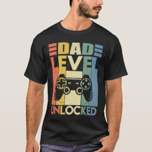 T-shirt Niveau Papa Faire-part Grossesse Déverrouillé Bien