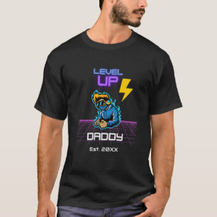 T-shirt Niveau Personnalisé Jusqu'À Nouveau Papa Pour Game