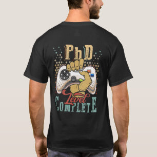 T-shirt Niveau PhD Terminé PhD Diplômé Ph.D. Diplôme