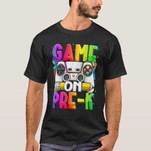 T-shirt Niveau pré-maternelle débloqué Jeu activé Pré-mate