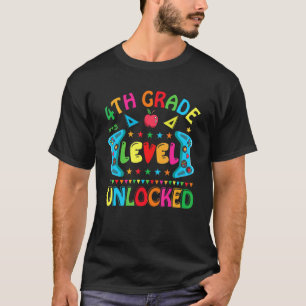 T-shirt Niveau quatrième débloqué jeu vidéo retour à l'éco
