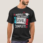 T-shirt Niveau Secondaire Terminé De 2024 Diplôme (Devant)
