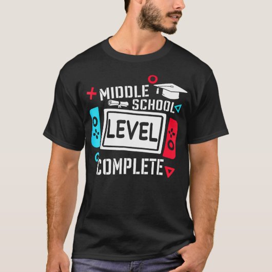 T-shirt Niveau Secondaire Terminé De 2024 Diplôme (Devant)