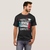 T-shirt Niveau Secondaire Terminé De 2024 Diplôme (Devant entier)