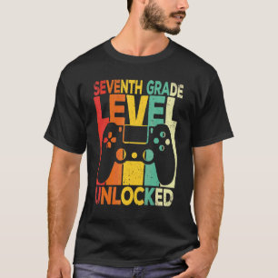 T-shirt Niveau Septième Débloqué Premier Jour De Rentrée