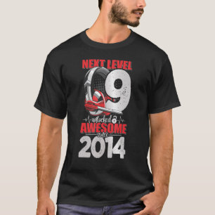 T-shirt Niveau Suivant Débloqué Garçon De 9 Ans 2014 Casqu