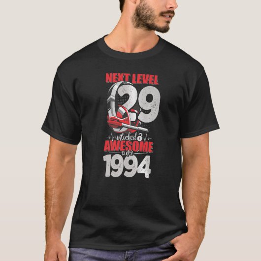 T-shirt Niveau suivant Déverrouillé Garçon de 29 ans 1994 (Devant)