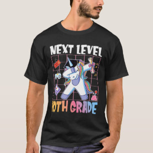 T-shirt Niveau supérieur diplômé de 10e année licorne joue