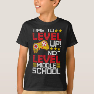T-shirt Niveau supérieur Joueur Vidéo au collège Diplôme