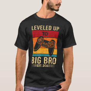 T-shirt Niveau Up Gamer Gamer Nouveau-né Big Brother depui