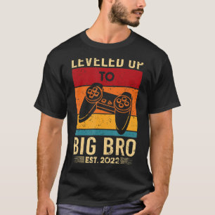 T-shirt Niveau Up Gamer Gamer Nouveau-né Big Brother depui