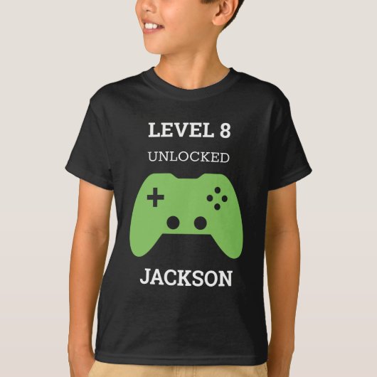T-shirt Niveau Up Gamer Video Game Controller Anniversaire (Devant)