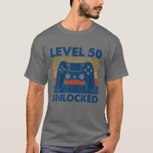 T-shirt Niveau vintage 50 Déverrouillé Funny Video Gamer 5