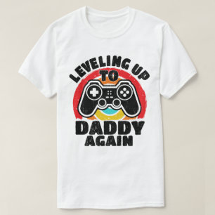 T-shirt Niveau vintage Jusqu'À Papa Une Fois De Plus Promu