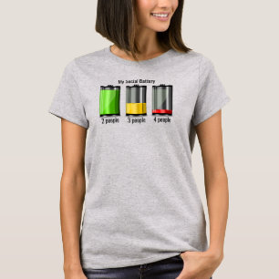 T-shirt Niveaux de batteries sociales
