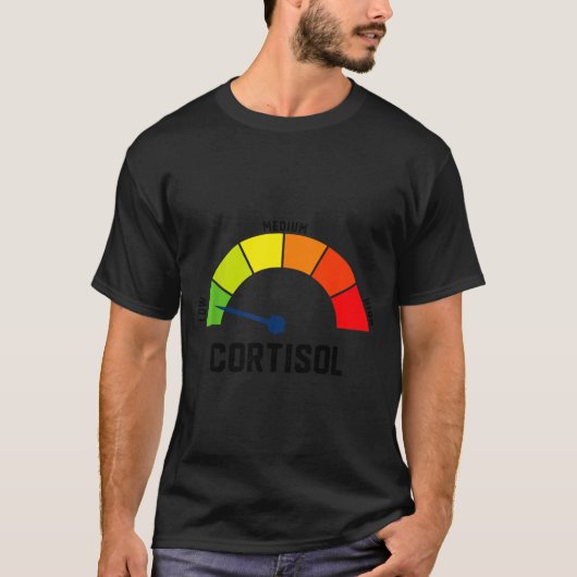 T-shirt Niveaux de cortisol bas v meme (Devant)