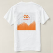 T-shirt Niveaux élevés de pollution par le dioxyde de carb (Design dos)
