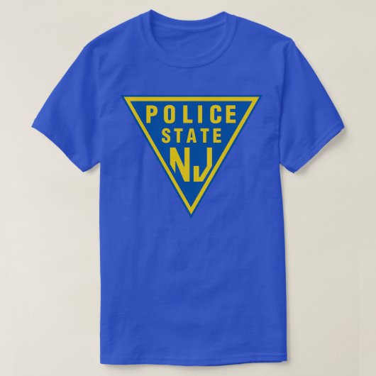 T-SHIRT NJ DE L'ÉTAT DE POLICE (Design devant)