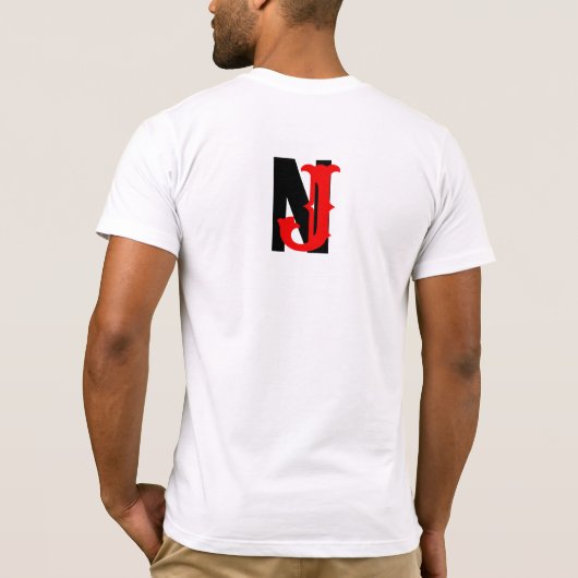 T-shirt NJ (New Jersey) (Dos)