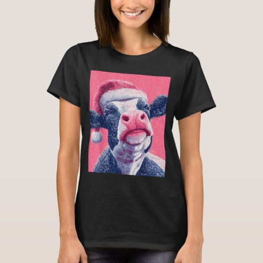 T-shirt Nk Christmas Cow  (Devant)