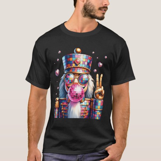 T-shirt Nk Disco Nutcracker Bubblegum Christmas For Men Wo (Devant)