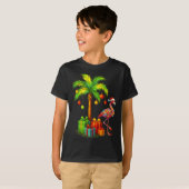 T-shirt Nk Flamingo Christmas Palm Tree Trocal Xmas (Devant entier)