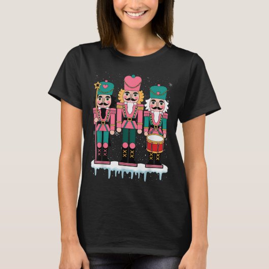 T-shirt Nk Nutcracker Squad Xmas Nk Christmas Pajamas Wome (Devant)