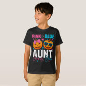 T-shirt Nk Or Blue Aunt Loves You Pumpkin Halloween Gender (Devant entier)