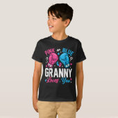 T-shirt Nk Or Blue Granny Loves You Boxing Gender Reveal (Devant entier)
