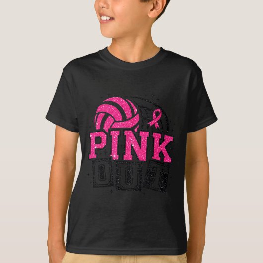 T-shirt Nk Out Volleyball Breast Cancer Awareness Suprt Ri (Devant)
