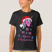 T-shirt Nk Unicorn Santa Merry Christmas (Devant)
