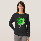 T-shirt Nn Green Tie Dye Shamrock Four Leaf C Pour Irlanda (Devant entier)